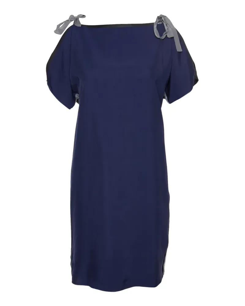 SPORTMAX Jerseykleid mit Schleife - Blau Blau