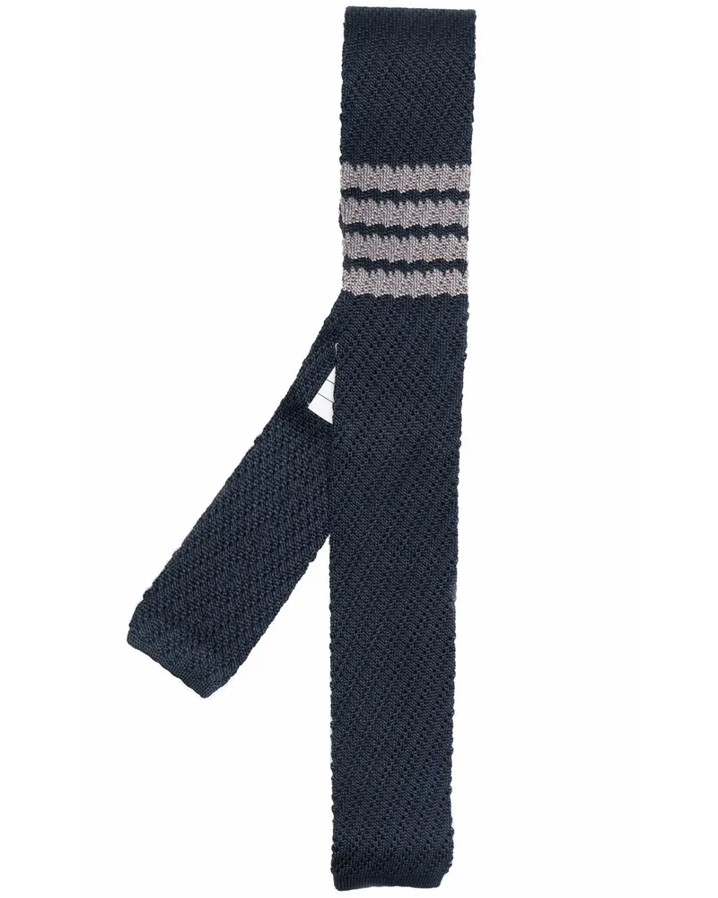Thom Browne Krawatte mit Streifen - Blau Blau
