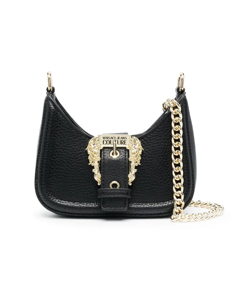 Versace Jeans Mini-Tasche mit Couture Barocco-Schnalle - Schwarz Schwarz