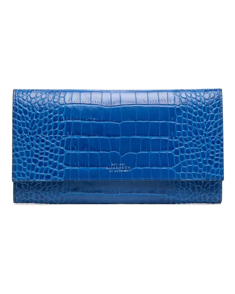 Smythson Marshall Reise-Portemonnaie - Blau Blau