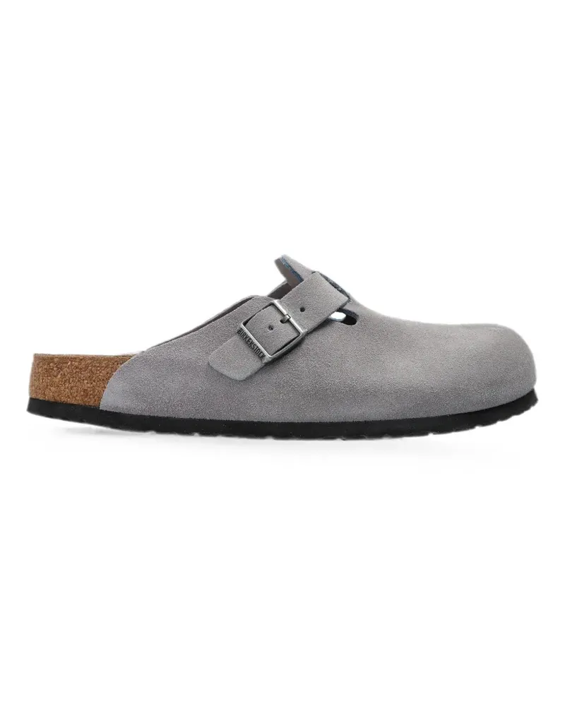 Birkenstock Boston Mules aus Wildleder mit Schnallenverschluss - Violett Violett
