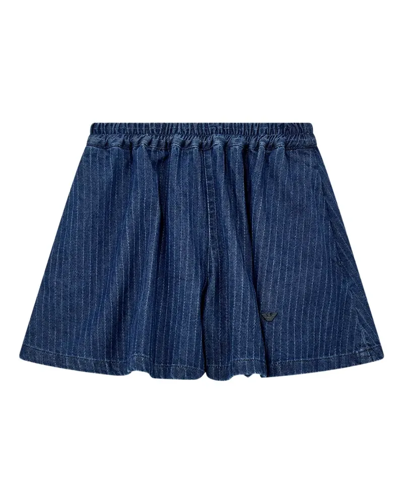 Emporio Armani Shorts mit Nadelstreifen - Blau Blau
