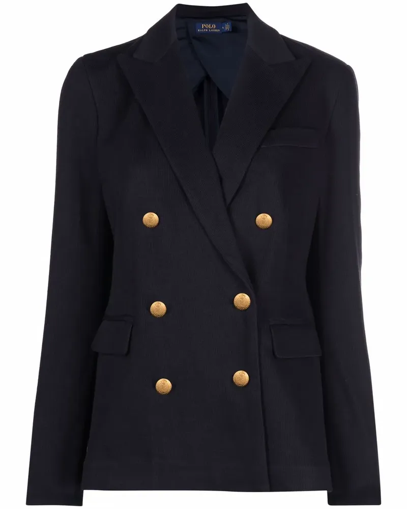 Ralph Lauren Doppelreihiger Blazer - Blau Blau