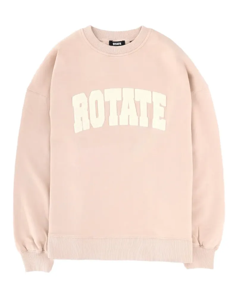 ROTATE Birger Christensen heavy crewneck beige sweatshirt - Nude Nude