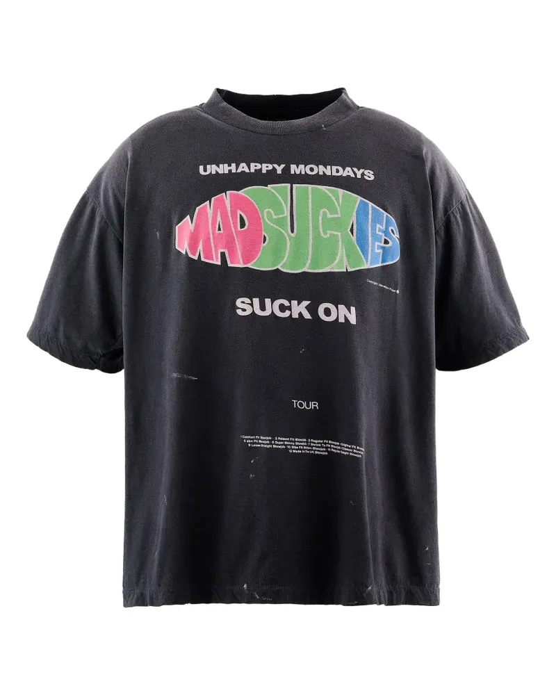 SAINT MXXXXXX graphic-print T-shirt - Schwarz Schwarz