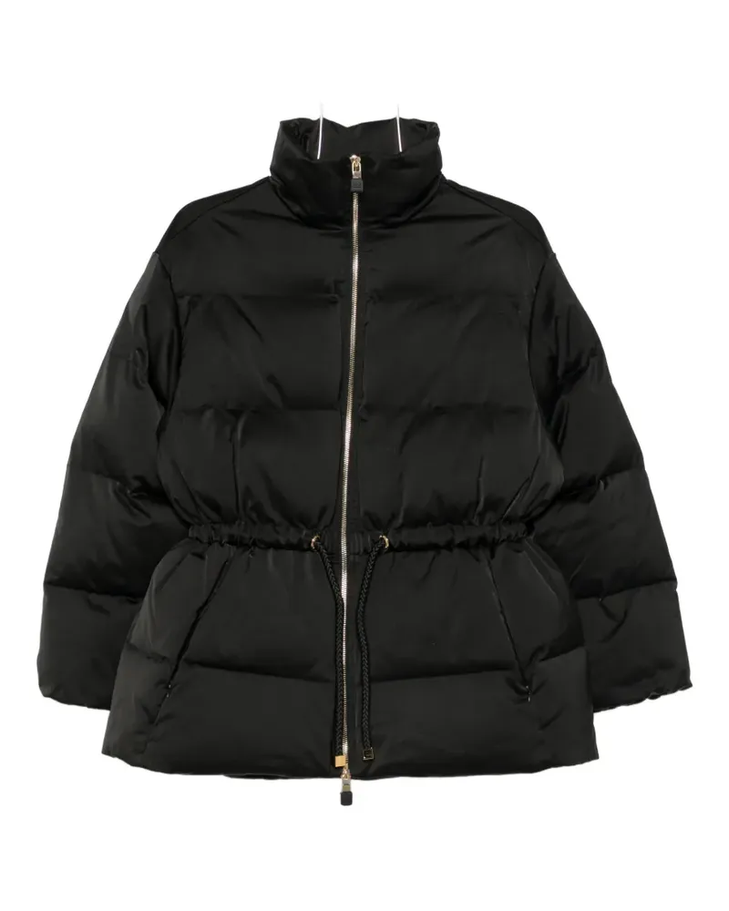 Elisabetta Franchi drawstring puffer jacket - Schwarz Schwarz