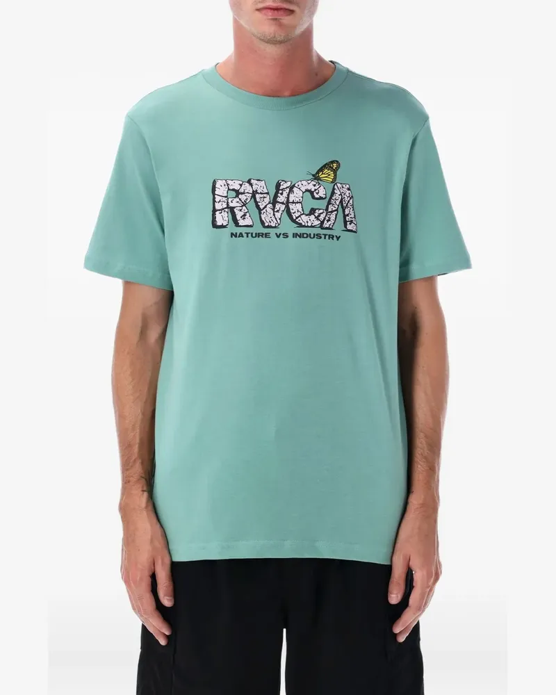 RVCA T-Shirt mit grafischem Print - Grün Grün