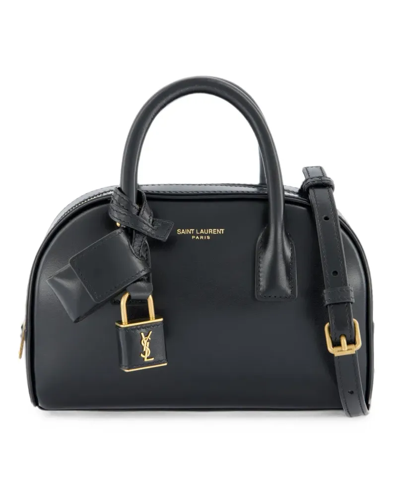 Saint Laurent Shopper mit Logo-Schild - Schwarz Schwarz