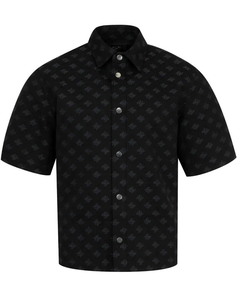 Amiri Ma Quad Jacquard-Hemd - Schwarz Schwarz