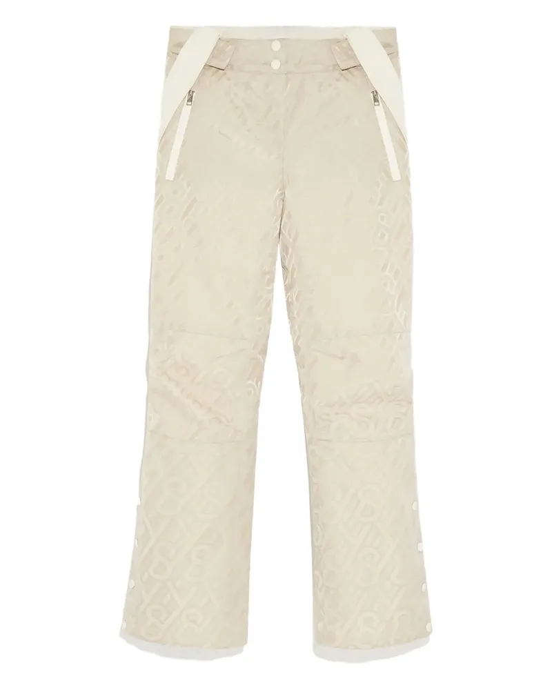 Yves Salomon Schneehose mit Monogrammmuster - Nude Nude
