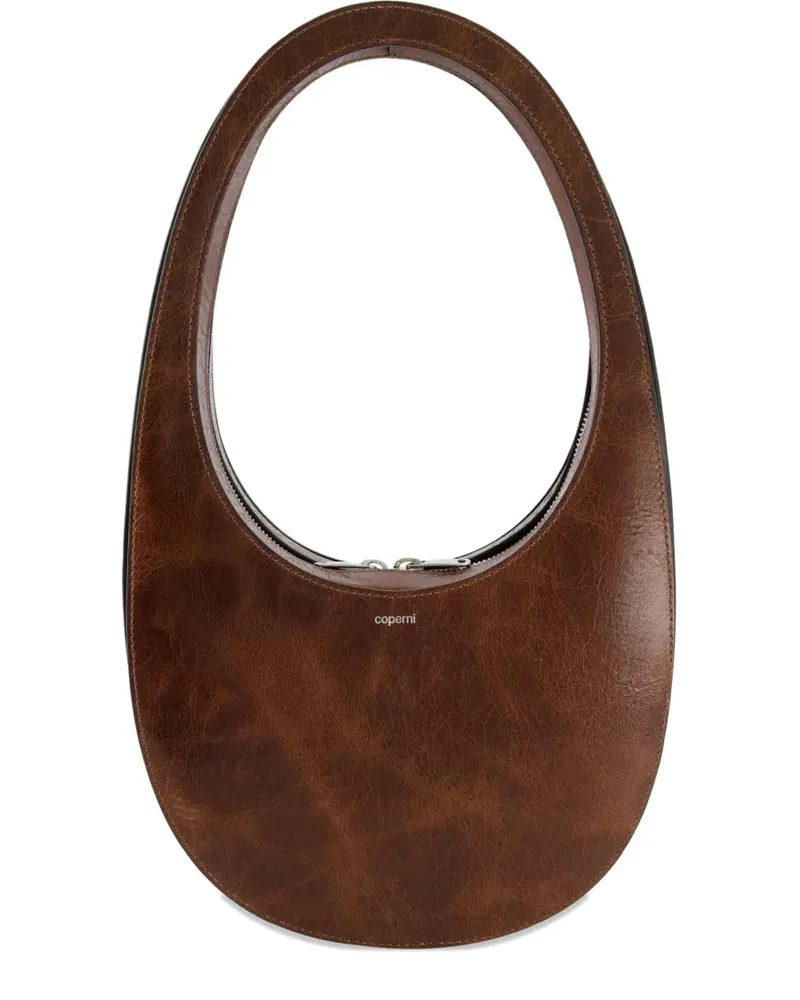 COPERNI Swipe Schultertasche aus Leder - Braun Braun