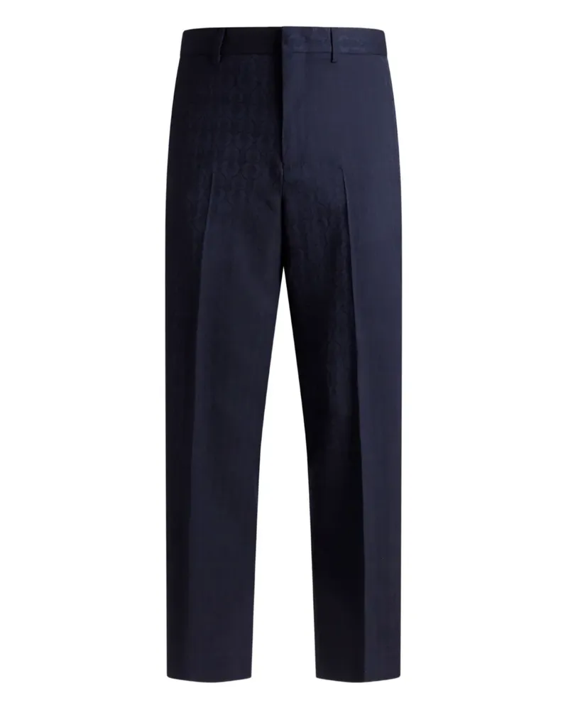 Etro Hose aus Jacquard-Wolle - Blau Blau