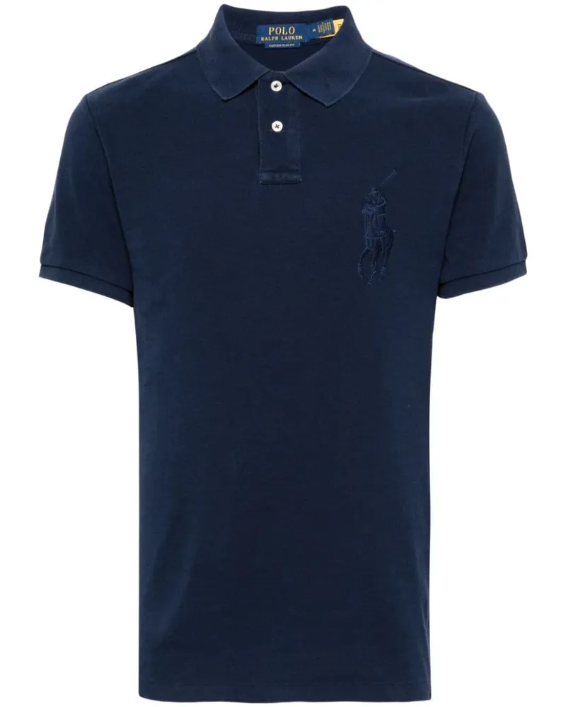 Ralph Lauren Poloshirt mit Polo Pony-Stickerei - Blau Blau