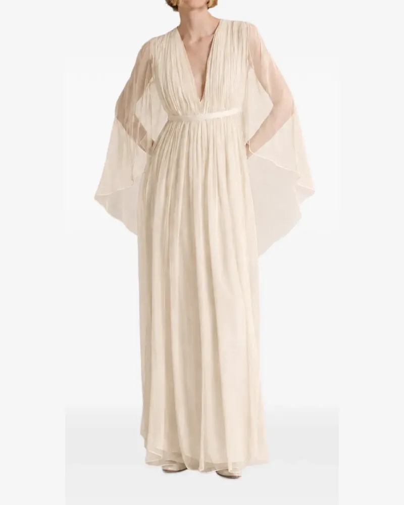 Alberta Ferretti Maxikleid aus Seide - Weiß Weiß
