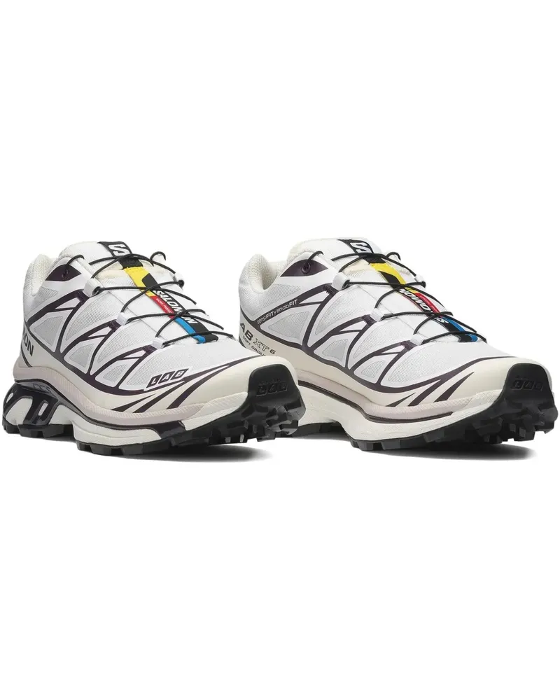 Salomon XT-6 Sneakers mit Logo-Print - WHITE VANILLA ICE PLUM PERFECT White