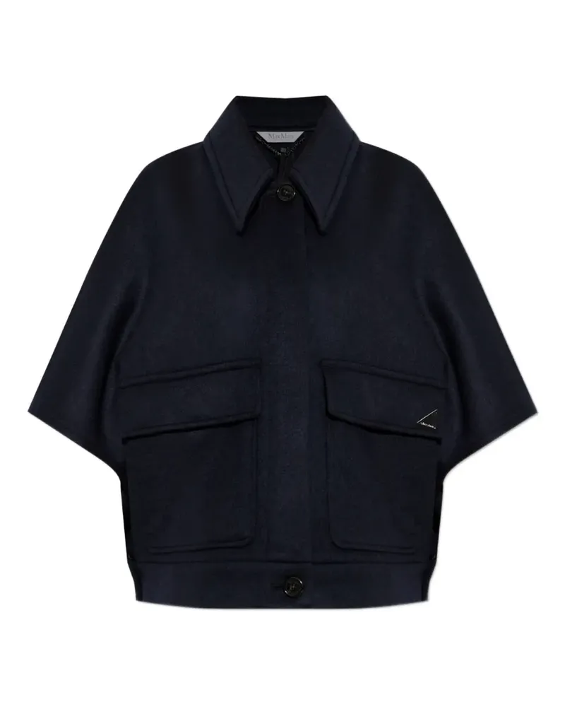 Max Mara Dream Kaschmirponcho - Blau Blau