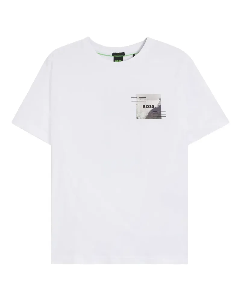 HUGO BOSS T-Shirt mit grafischem Print - Weiß Weiß