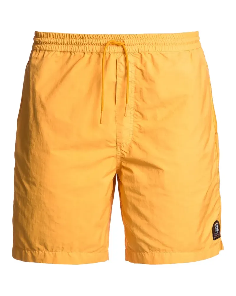 Parajumpers Badeshorts mit Logo-Patch - Gelb Gelb