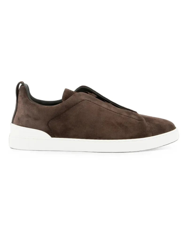 Ermenegildo Zegna Triple Stitch Sneakers aus Wildleder - Braun Braun