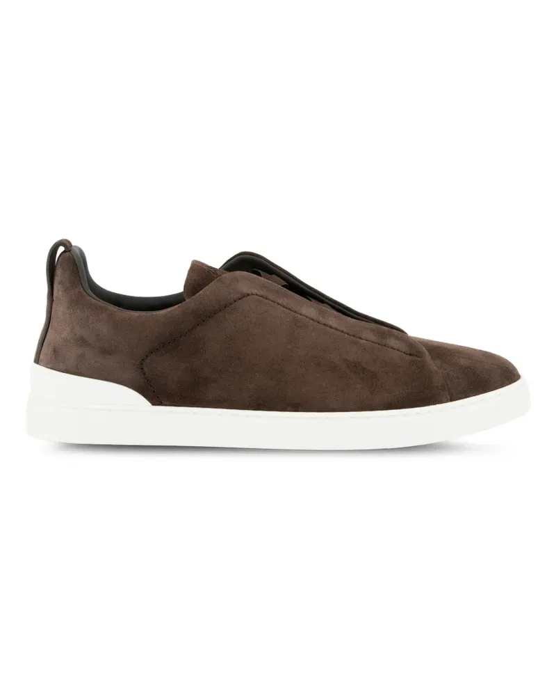 Ermenegildo Zegna Triple Stitch Sneakers aus Wildleder - Braun Braun