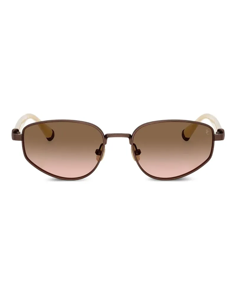 Brunello Cucinelli Geometrische Sonnenbrille - Braun Braun