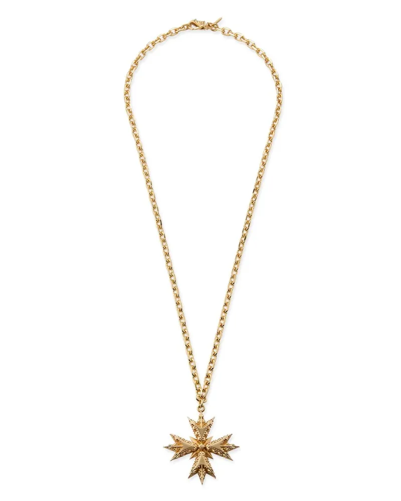 Emanuele Bicocchi EB Crest Silberhalskette - Gold Gold