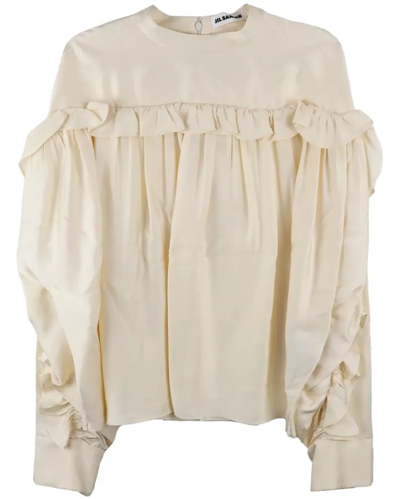 Jil Sander Top mit Rüschen - Nude Nude