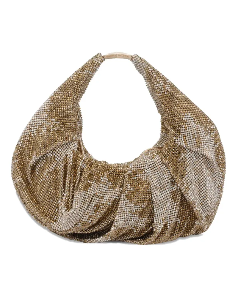 Benedetta Bruzziches Kleine Schultertasche mit Kristallen - Gold Gold