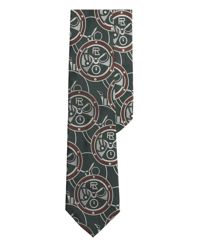 Ralph Lauren Jacquard-Krawatte mit Logos - Grün Grün