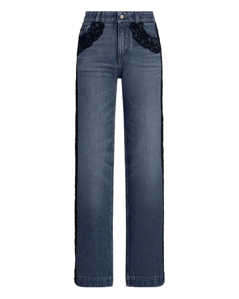 Dolce & Gabbana Jeans mit Spitze - Blau Blau