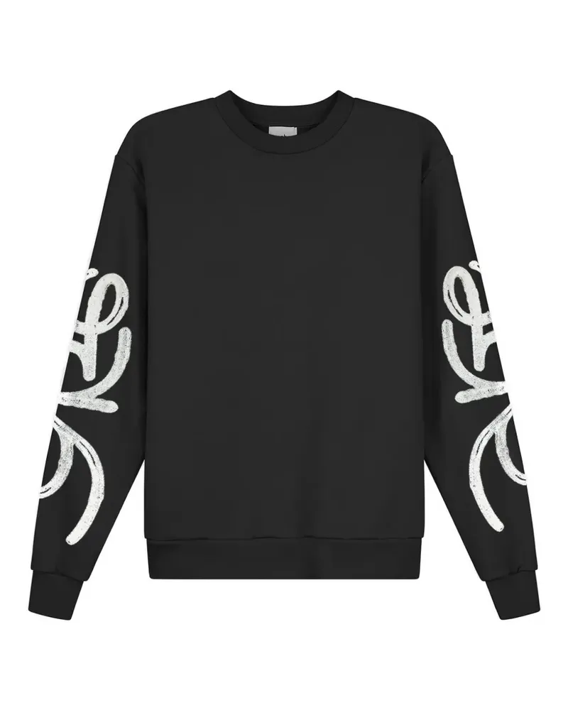 Arte Antwerp Sweatshirt mit grafischem Print - Schwarz Schwarz