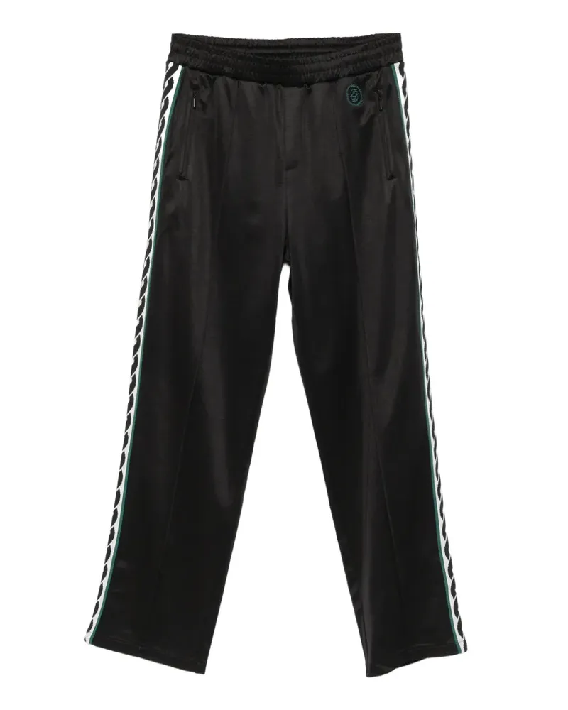 Drôle de Monsieur side-stripe track pants - Schwarz Schwarz