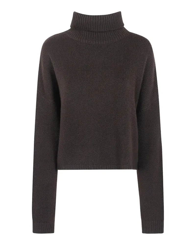 Lisa Yang Gerippter Zerlina Rollkragenpullover - Braun Braun