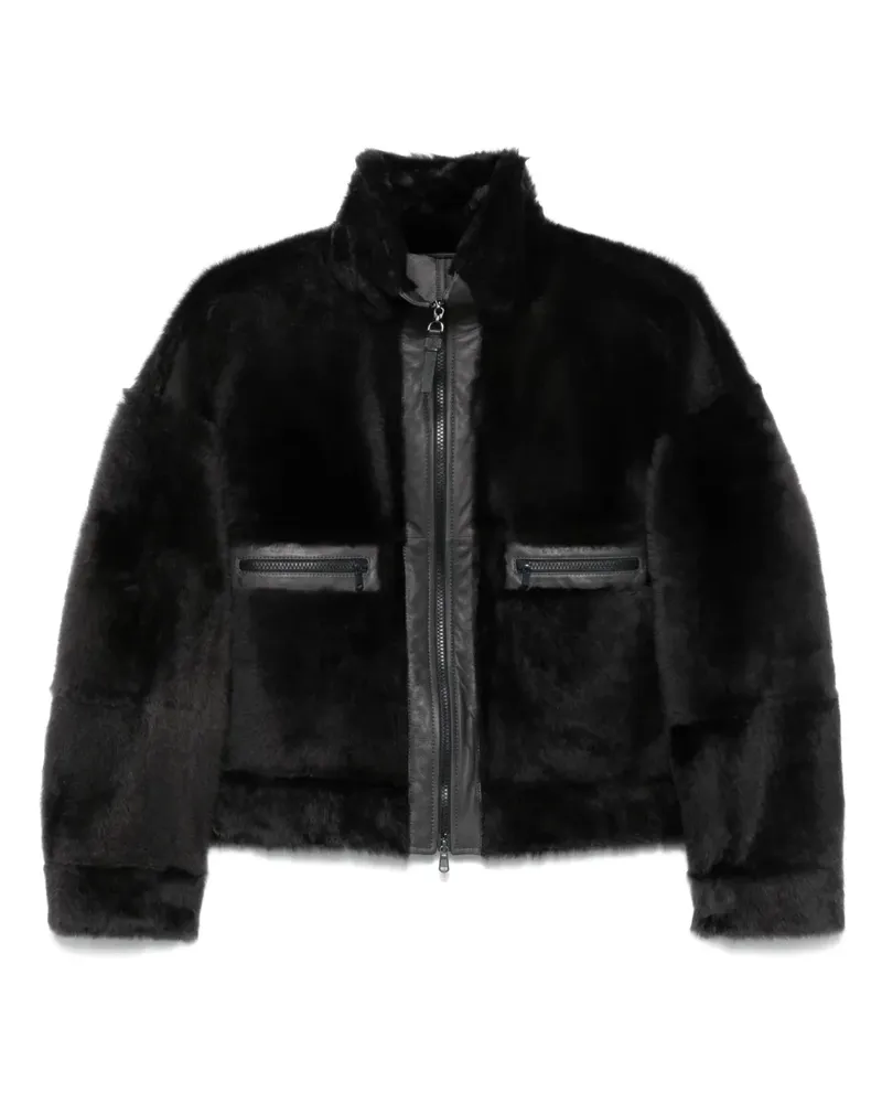 Brunello Cucinelli Jacke aus Faux Shearling - Grau Grau