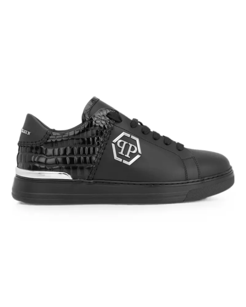 Philipp Plein Icon Cocco Mix croc-effect sneakers - Schwarz Schwarz