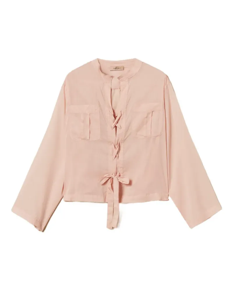 Twin-Set tie-fastening shirt - Rosa Rosa
