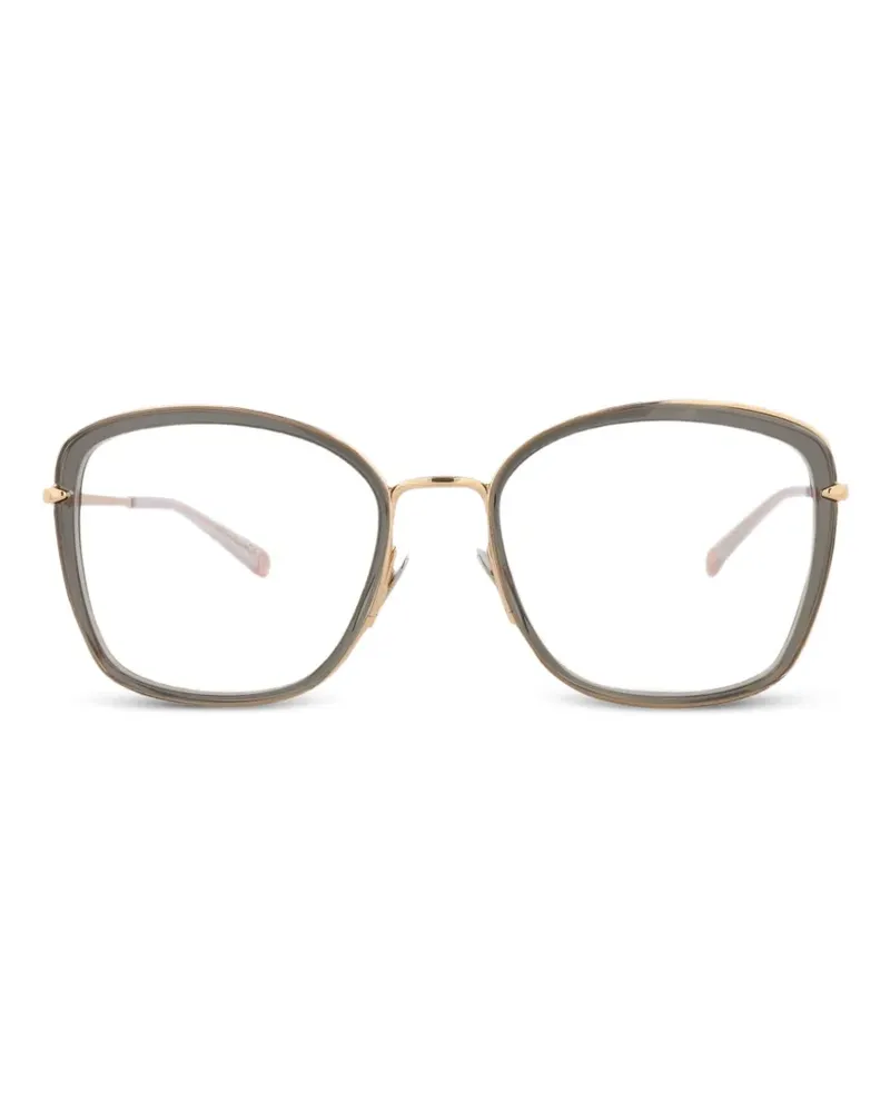 Pomellato Brille mit eckigem Gestell - Grau Grau