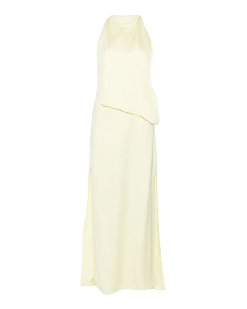 SPORTMAX Dolmen asymmetric midi dress - Gelb Gelb