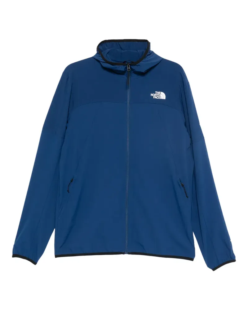 The North Face logo-print hooded jacket - Blau Blau