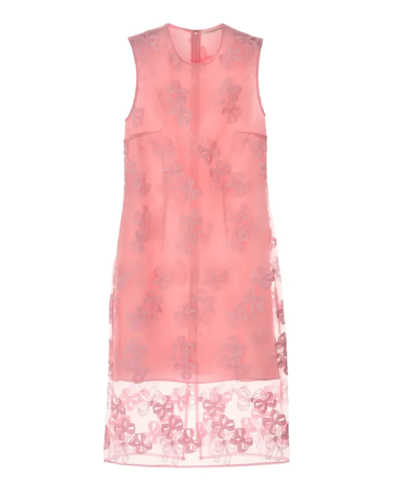 Cecilie Bahnsen Devin Midikleid mit Schleifenstickerei - Rosa Rosa