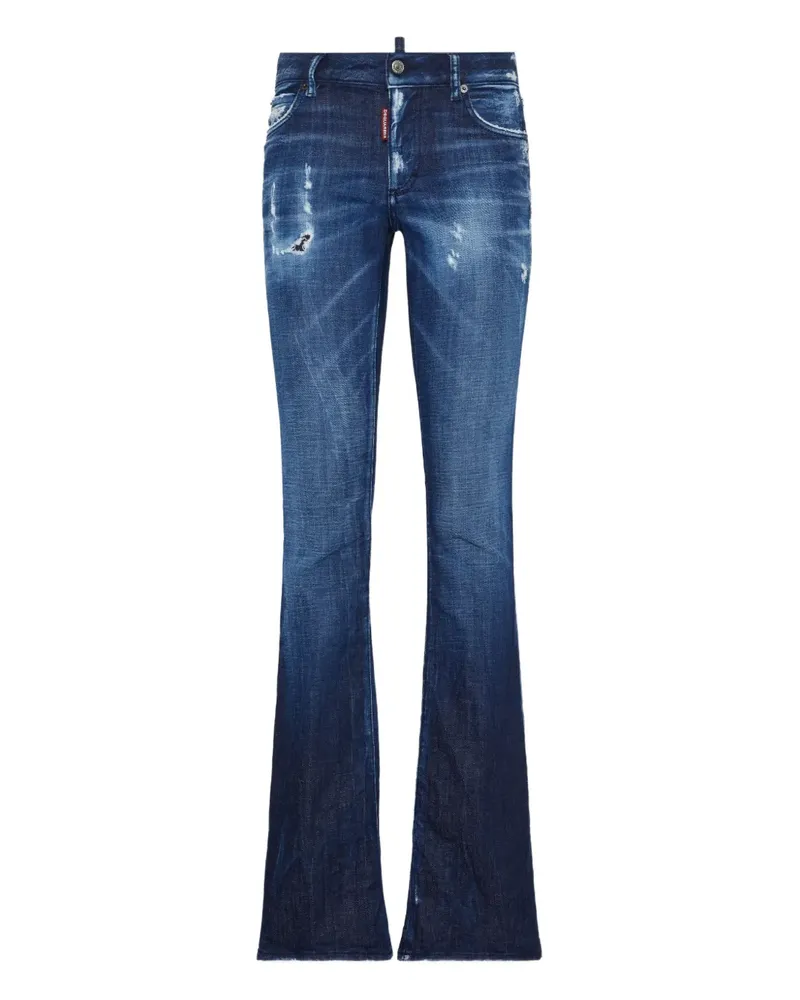 Dsquared2 Schlagjeans im Distressed-Look - Blau Blau