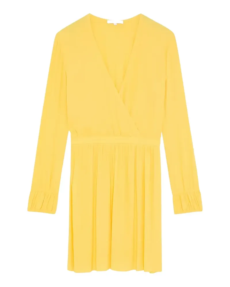 Patrizia Pepe Gewickeltes Kreppkleid - Gelb Gelb