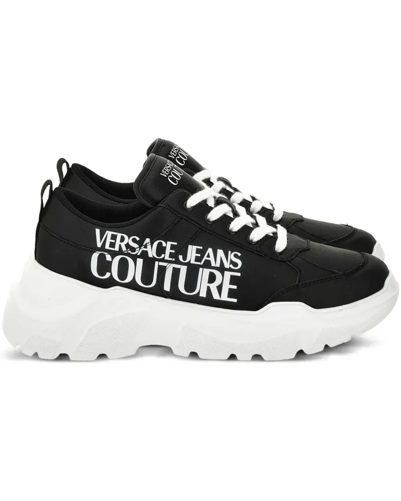 Versace Jeans Sneakers mit dicker Sohle - Schwarz Schwarz