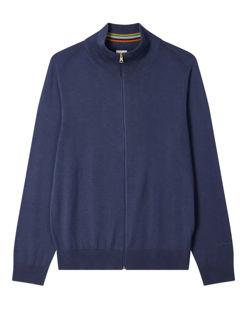 Paul Smith Cardigan mit gerippten Bündchen - Blau Blau