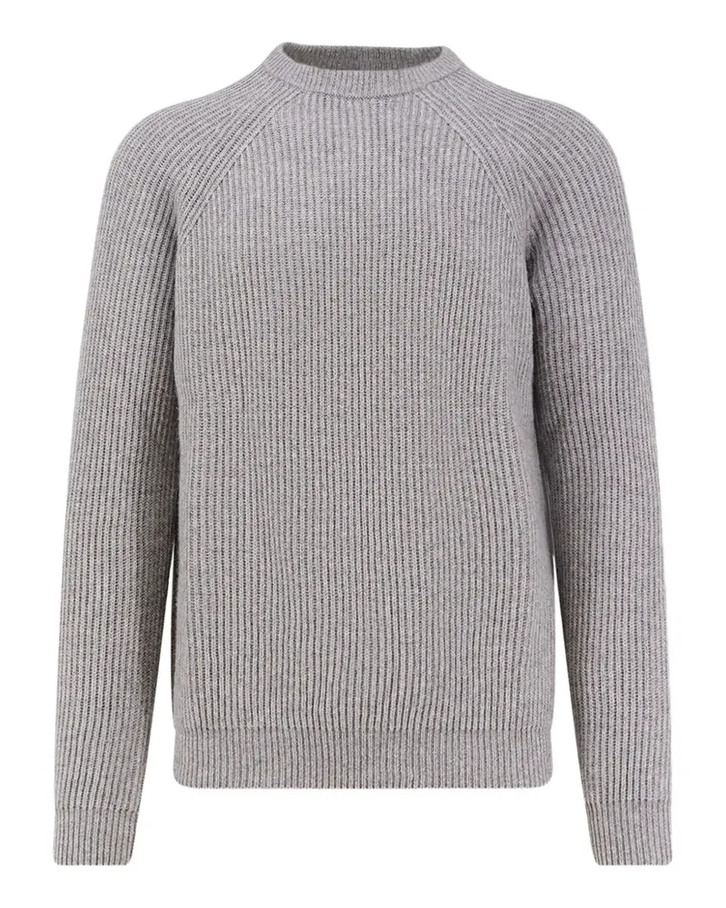 Alpha Industries Gerippter Pullover - Grau Grau