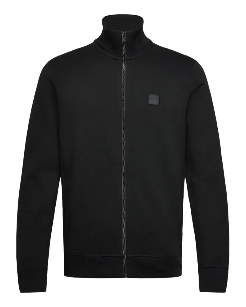 HUGO BOSS Jacke mit Logo-Patch - Schwarz Schwarz