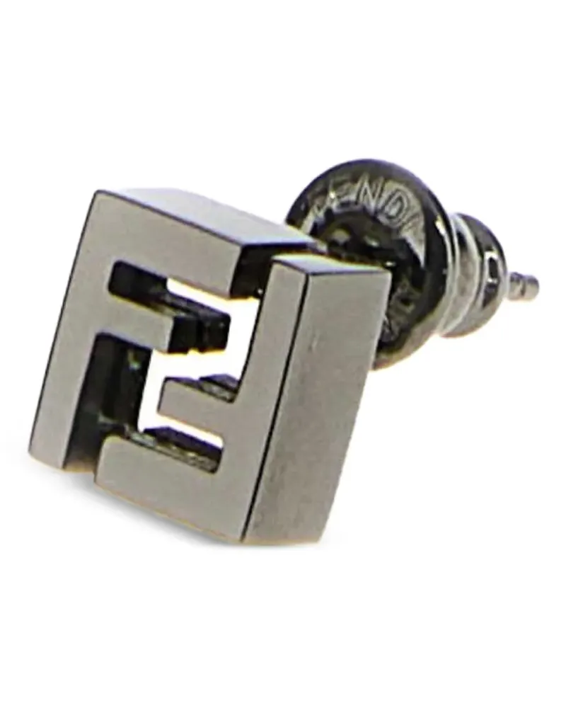 Fendi FF Würfel-Ohrringe - Silber Silber