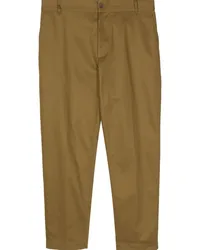 Kitsuné Gabardine-Chino mit geradem Bein Braun