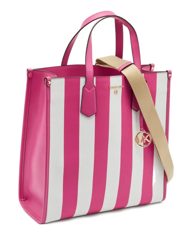 Michael Kors Gestreifte Tote Bag - Rosa Rosa