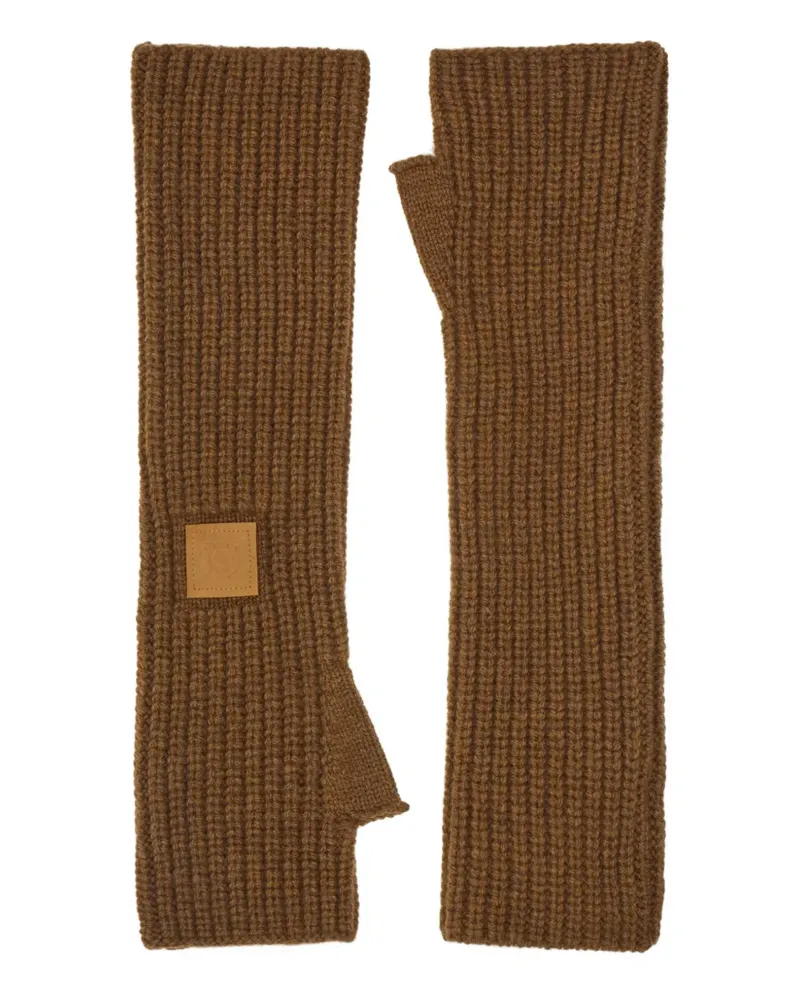 Ferragamo thumbhole-design hand warmer - Braun Braun